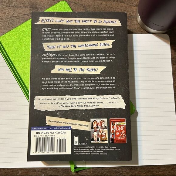 Two Can Keep A Secret by Karen M. McManus Paperback YA Thriller Book 2 in Series - Picture 2 of 5